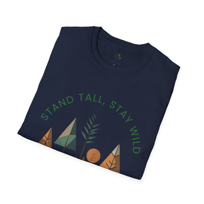 Navy | Stand Tall, Stay Wild, folded view