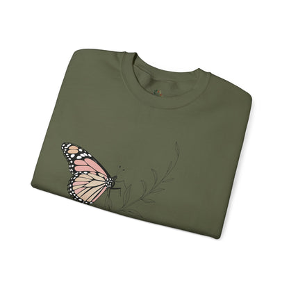 Military Green | Gentle When It Matters Sweatshirt, folded view