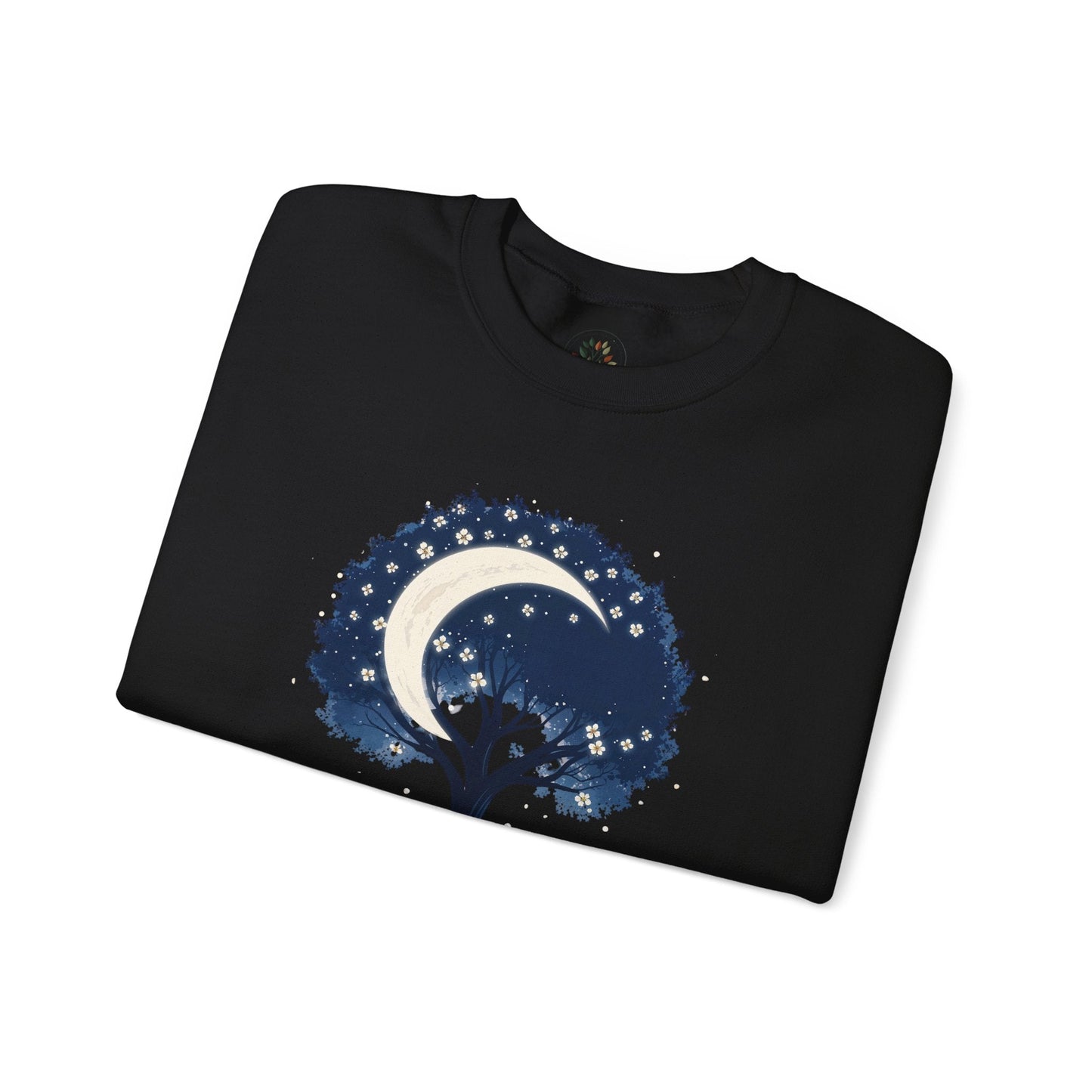 Black | Nature`s Rhythm Sweatshirt, folded view