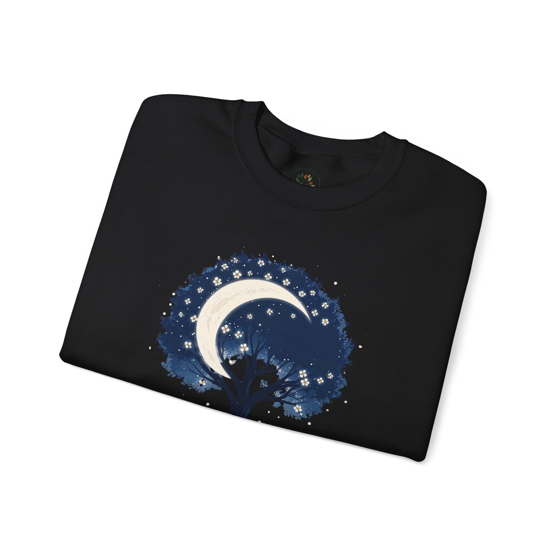 Black | Nature`s Rhythm Sweatshirt, folded view