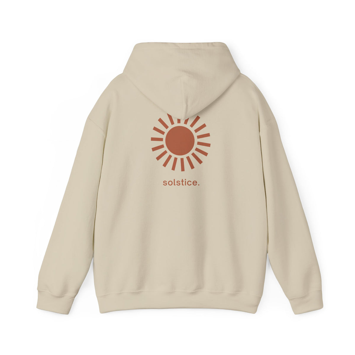 Sand | Solstice Hoodie, back design view