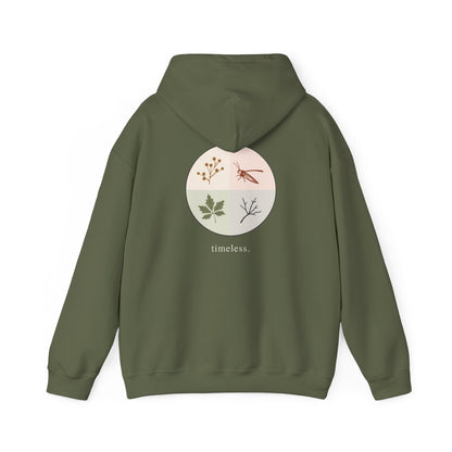 Military Green | Timeless Hoodie, back design view