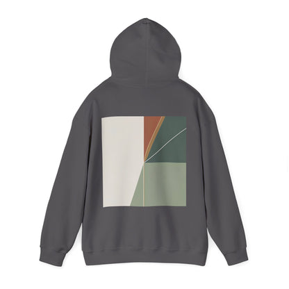Charcoal | Divide Hoodie, back view 2