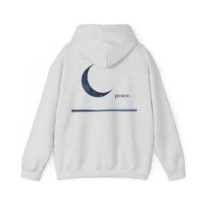 Ash | Moonlit Peace Hoodie, back design view