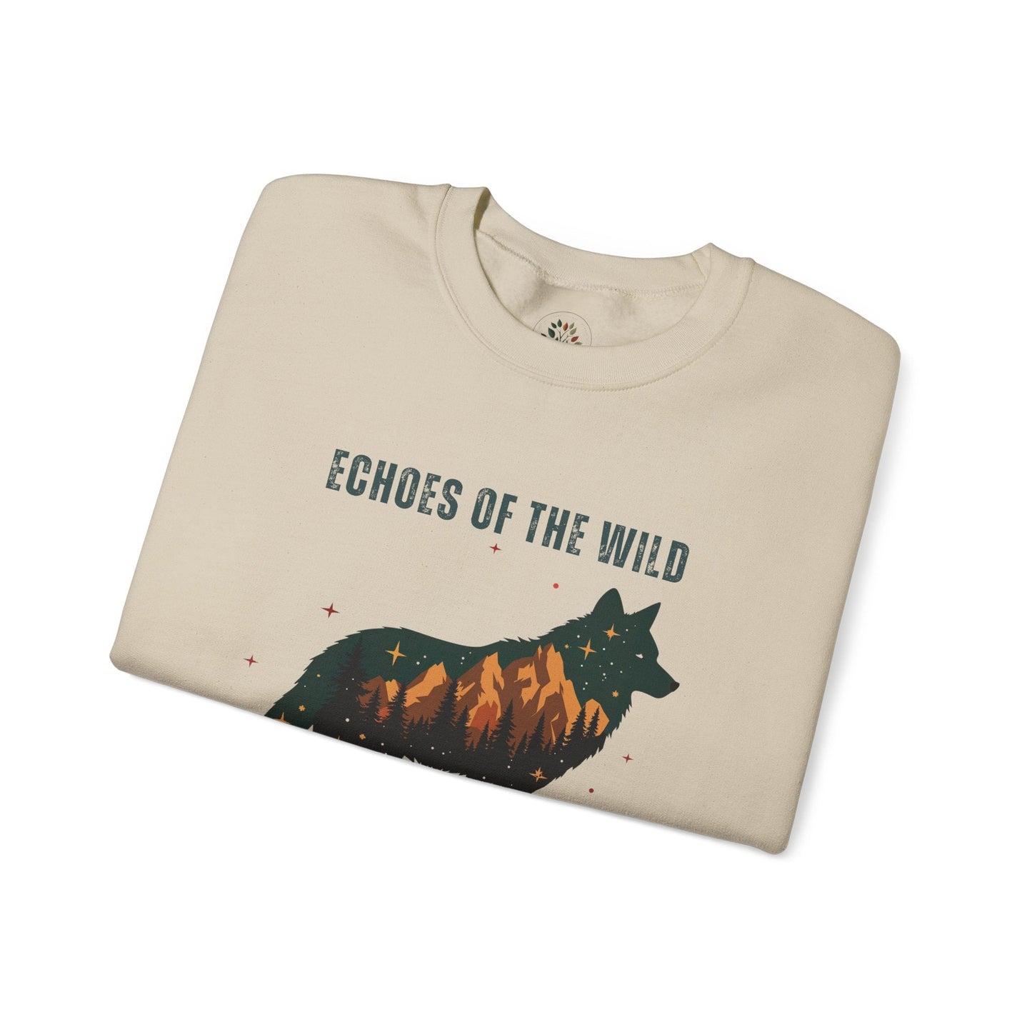 Sand | Echoes of the Wild Sweatshirt, folded view