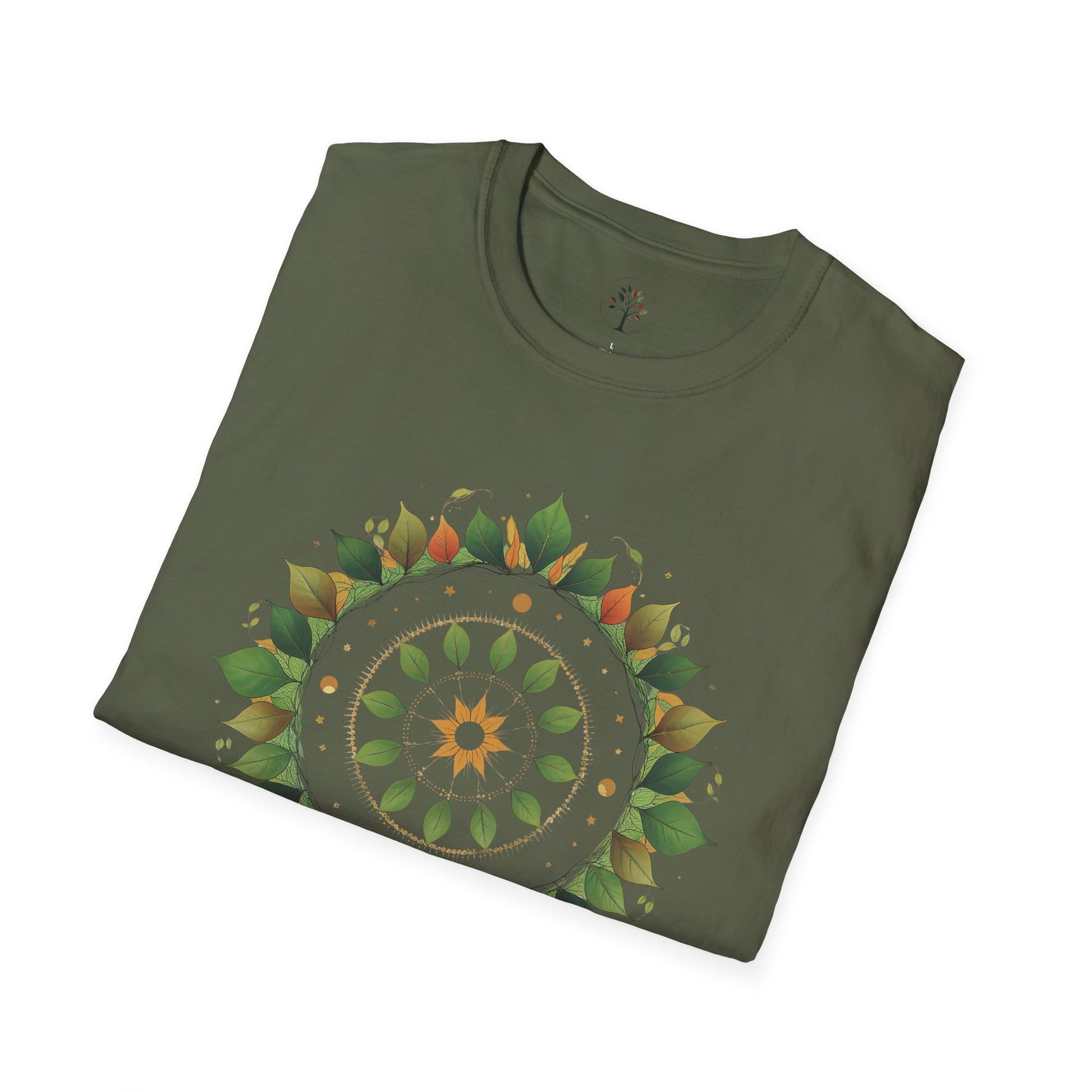Military Green | Celestial Growth, folded view