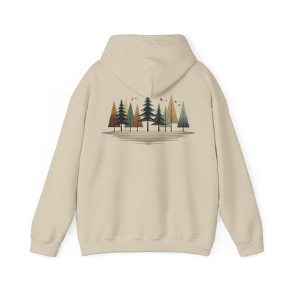Sand | Forest Rhythm Hoodie, back design view