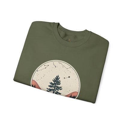 Military Green | Rooted in Stars Sweatshirt, folded view