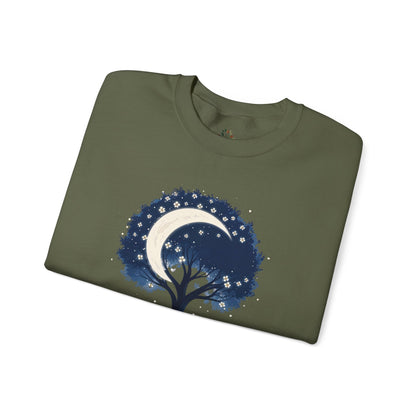 Military Green | Nature`s Rhythm Sweatshirt, folded view