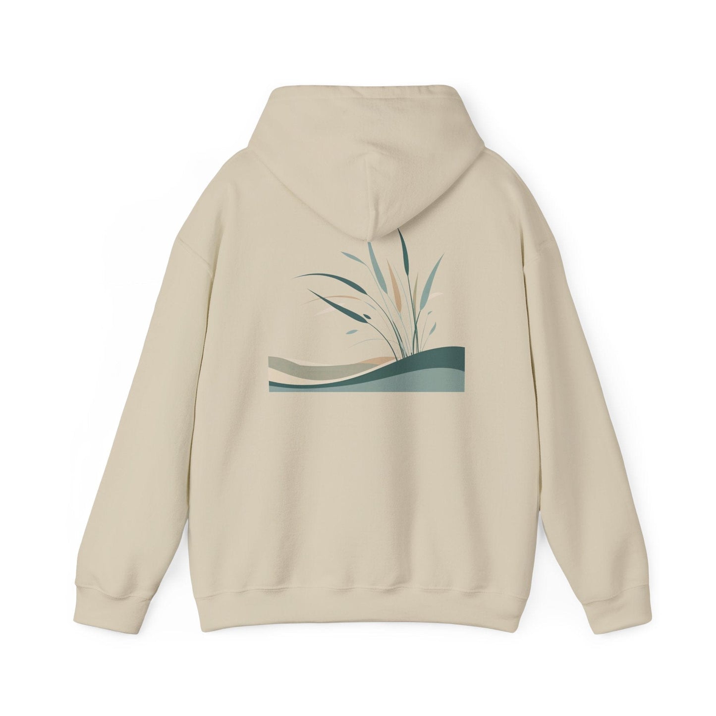 Sand | Whispers in the Breeze Hoodie, back design view
