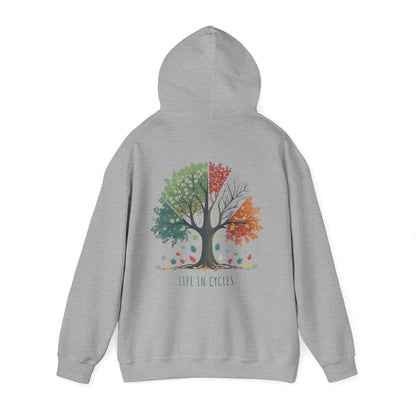 Sport Grey | Life in Cycles Hoodie, back view 2