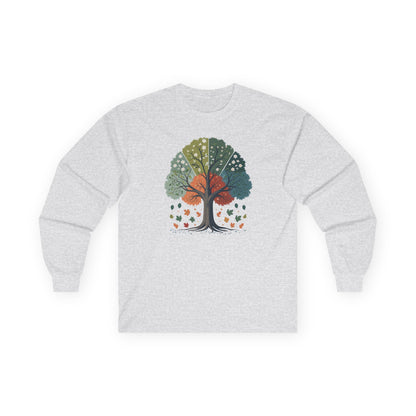 Ash | Circle of Season Long Sleeve Tee, front view