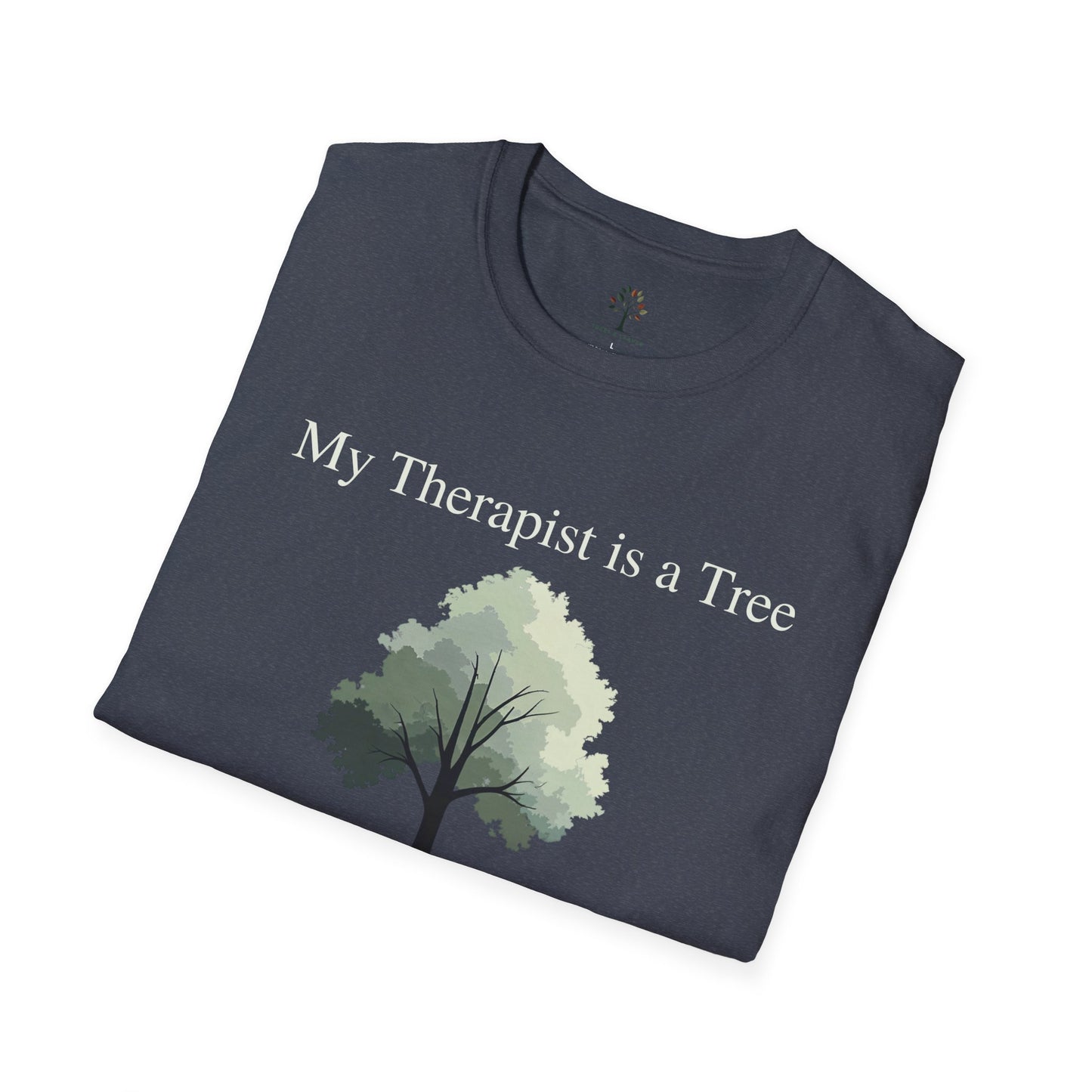 Heather Navy | My Therapist is a Tree, folded view