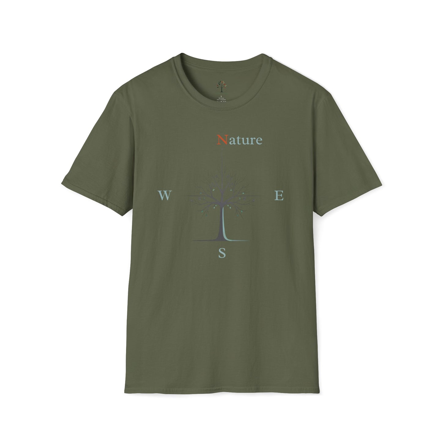 Military Green | Nature Is My Compass, front view