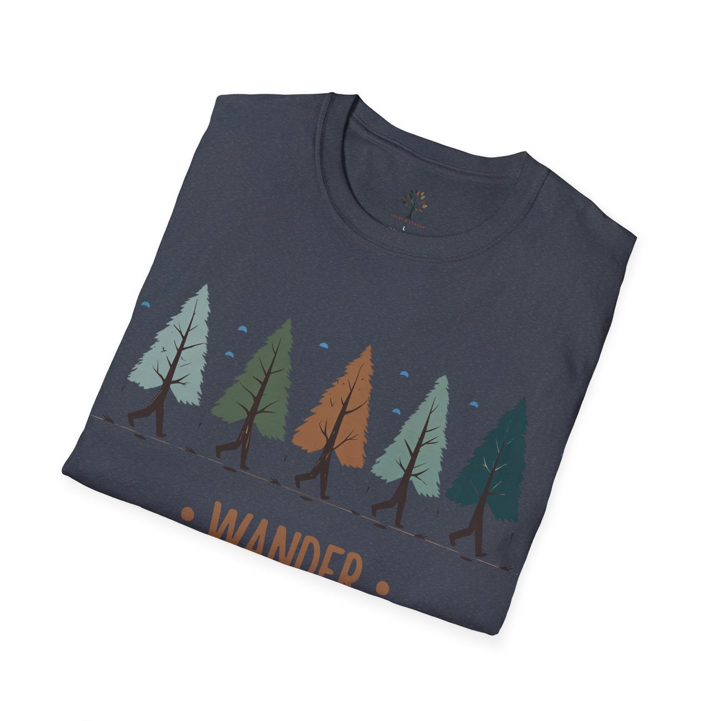 Heather Navy | Wander with the Trees, folded view