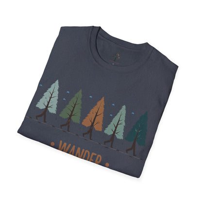 Heather Navy | Wander with the Trees, folded view