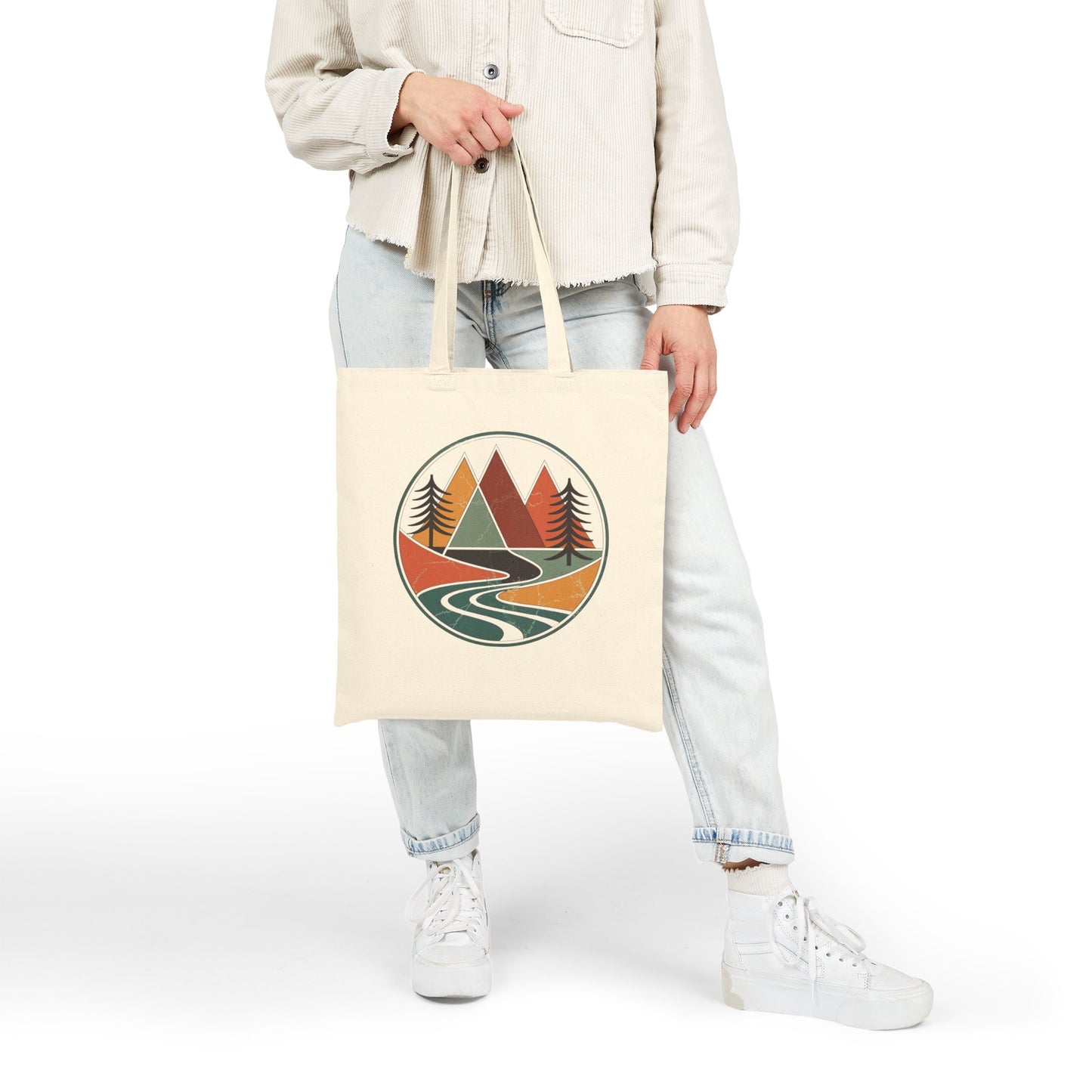 Retro Horizon Tote Bag
