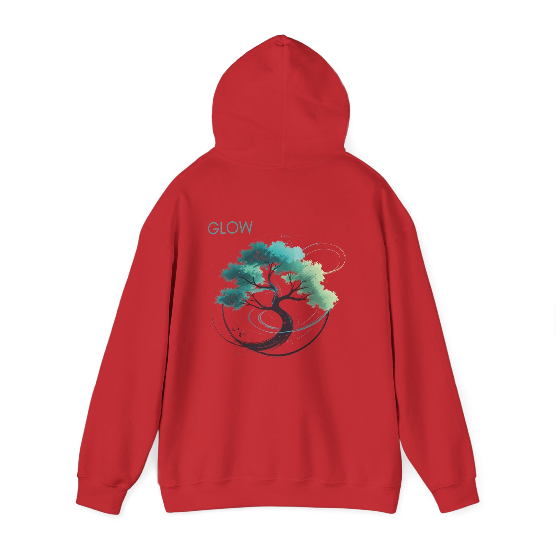 Red | Glow Hoodie, back view 2