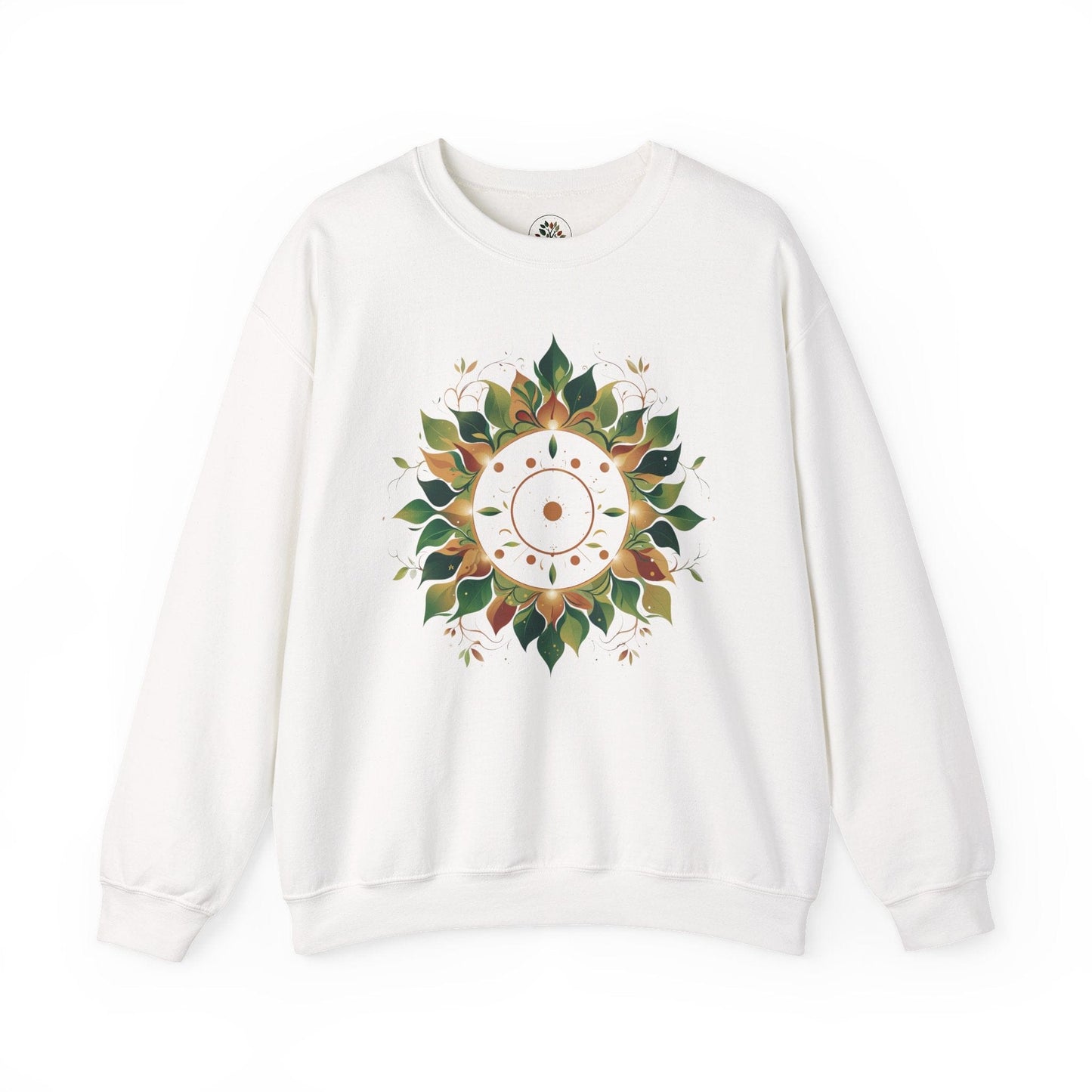 White | Solar Bloom Sweatshirt, front view