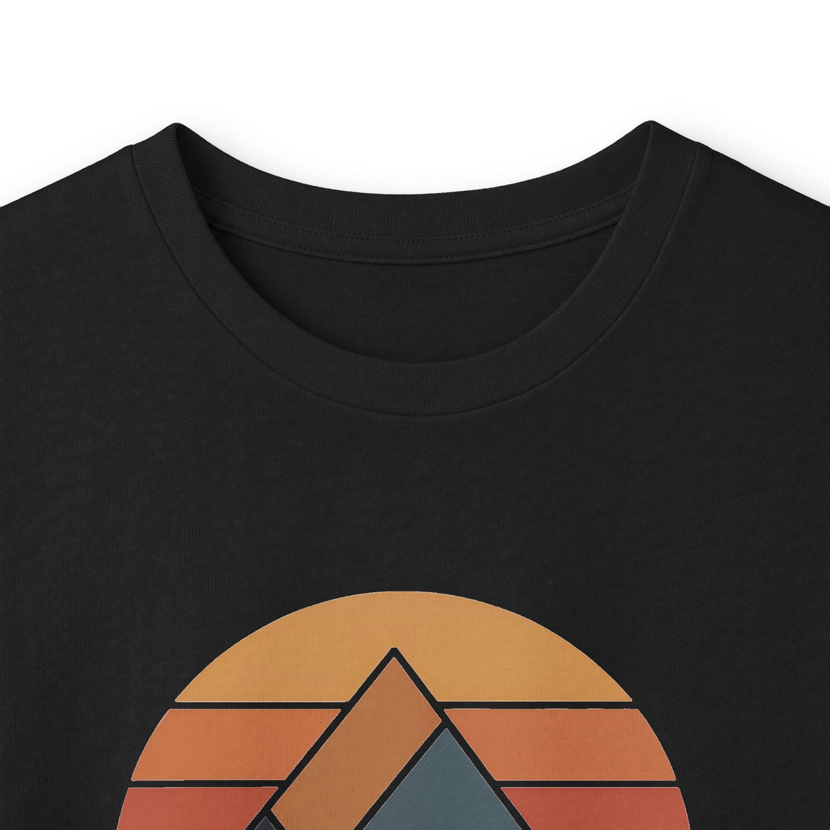 Black | Rise + Roam Long Sleeve Tee, folded view
