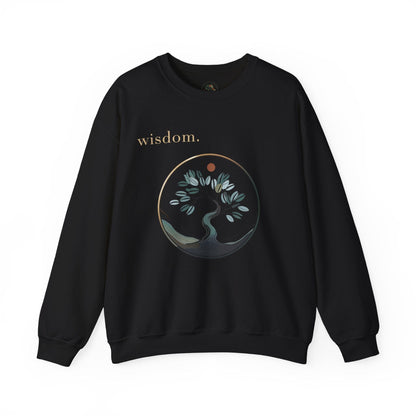 Black | Wisdom Sweatshirt, front view