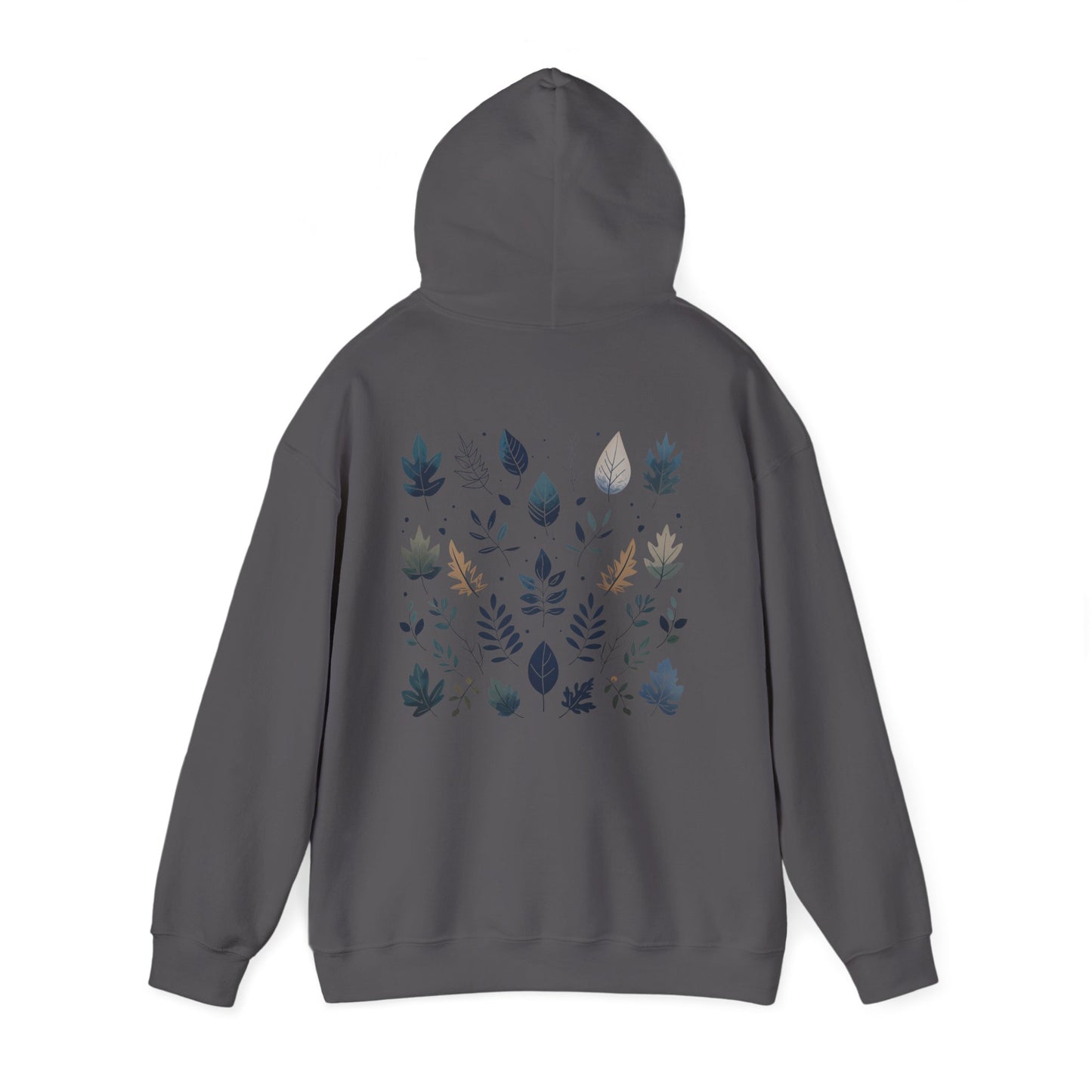 Charcoal | Botanical Harmony Hoodie, back view 2