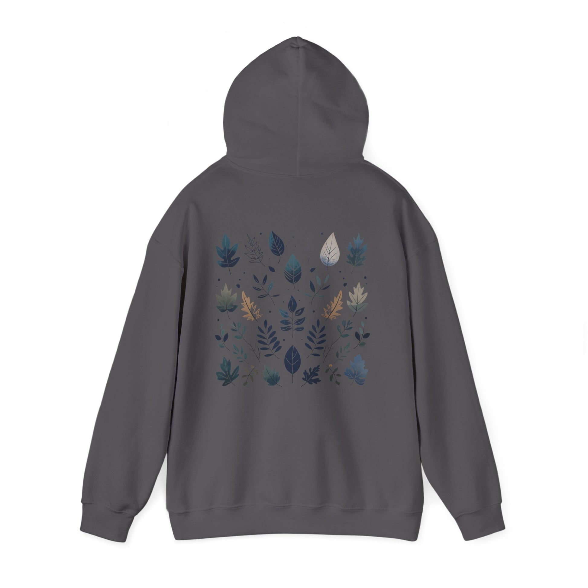 Charcoal | Botanical Harmony Hoodie, back view 2