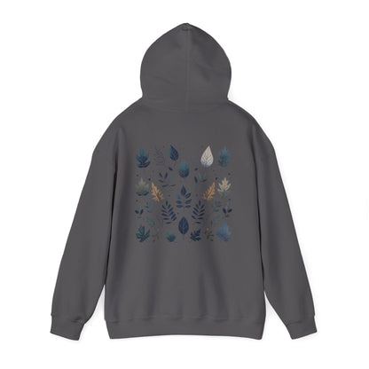 Charcoal | Botanical Harmony Hoodie, back view 2