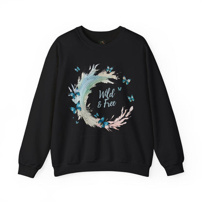 Black | Wild & Free Sweatshirt, front view