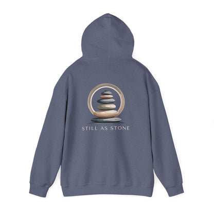 Heather Navy | Still as Stone Hoodie, back view 2