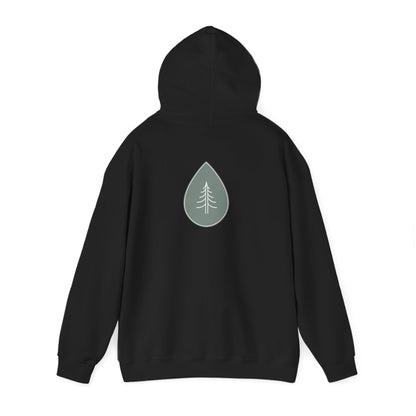 Black | Calm Drop Hoodie, back view 2