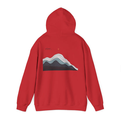 Red | Rise Hoodie, back view 2