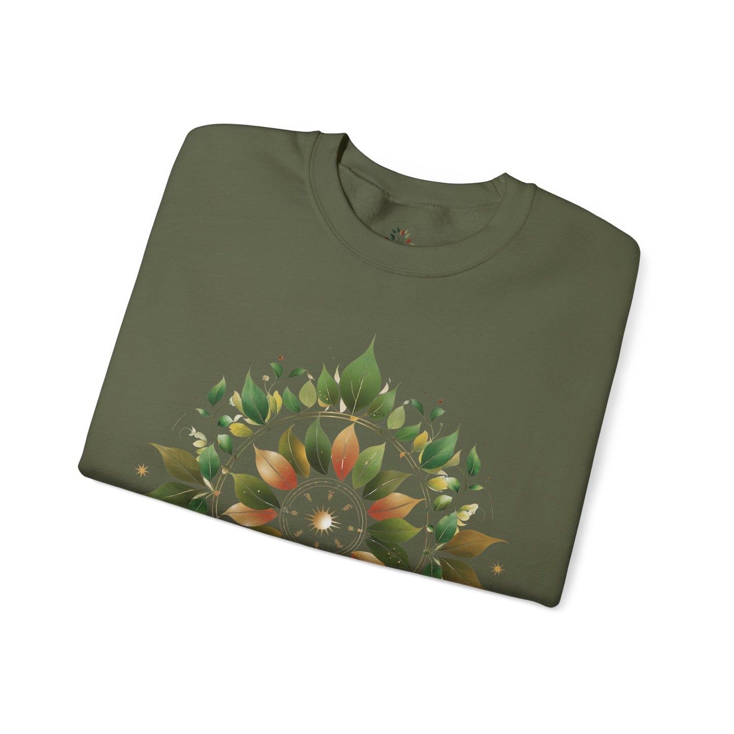 Military Green | Eclipse Garden Sweatshirt, folded view