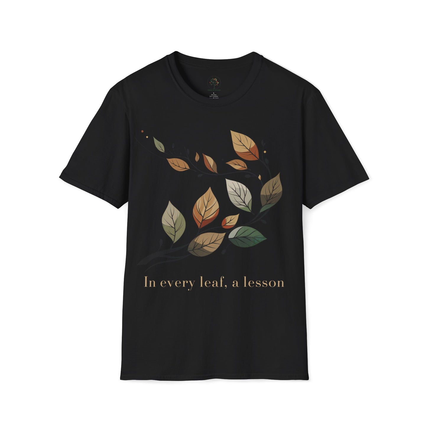 Black | In every leaf, a lesson, front view