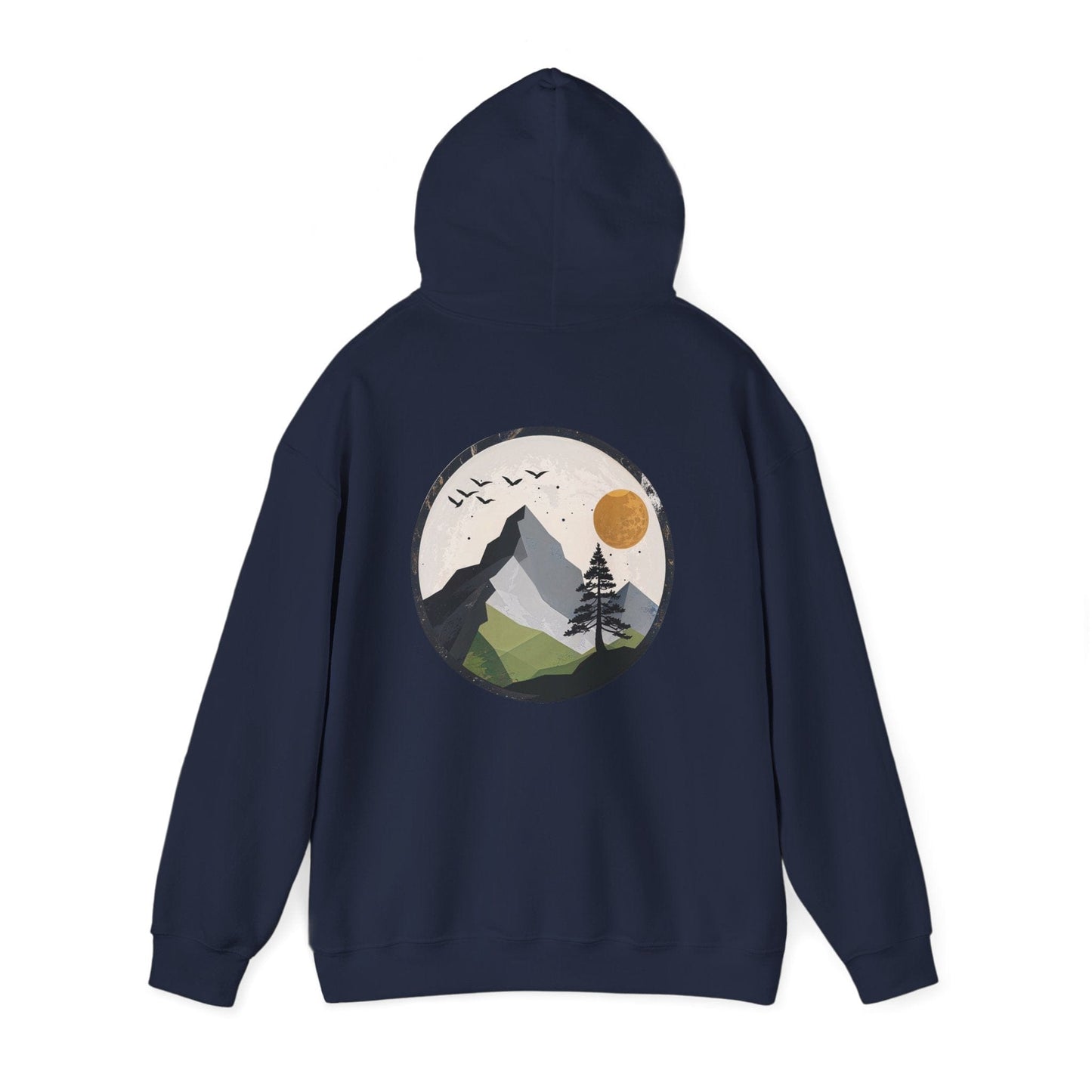 Navy | Whispering Heights Hoodie, back view 2