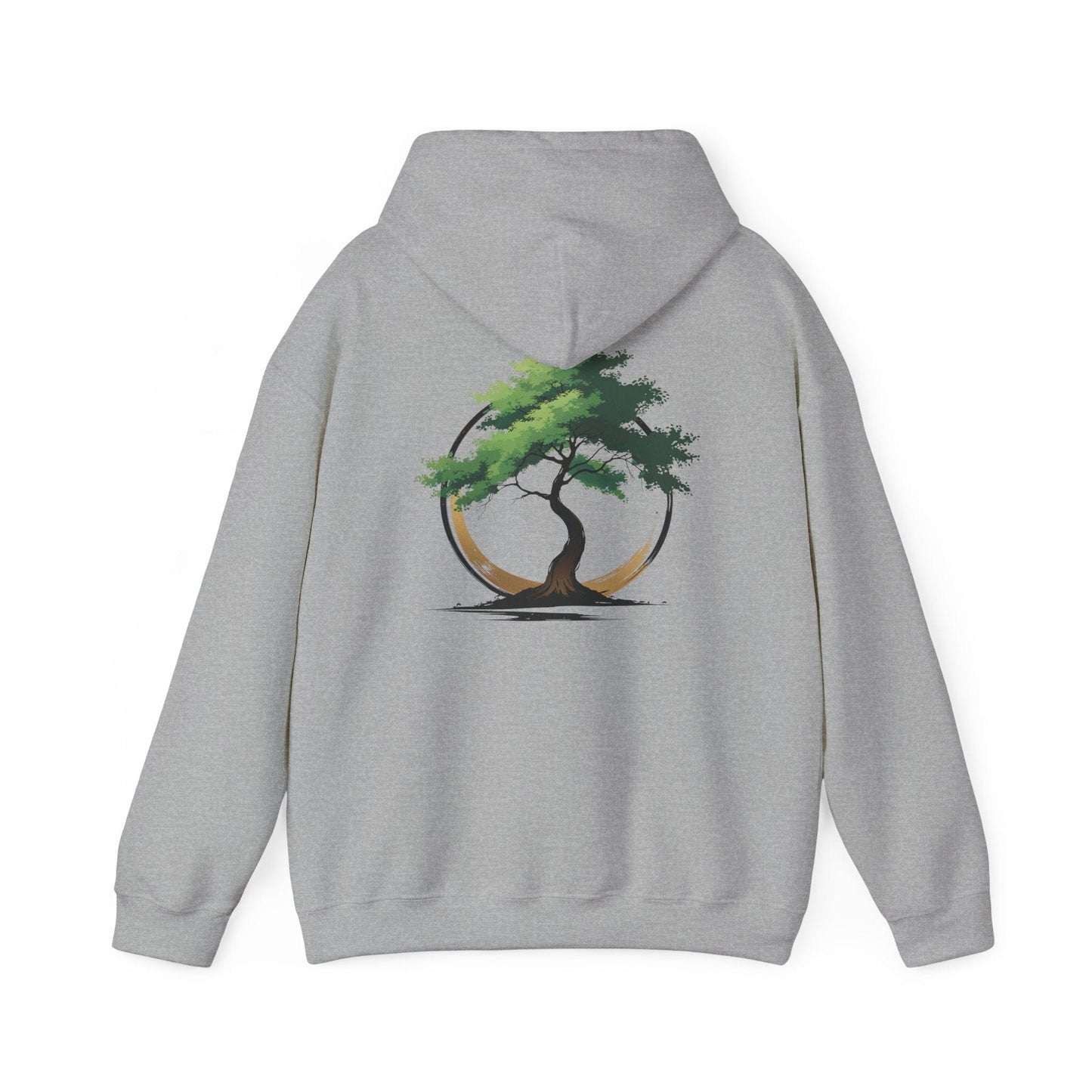 Sport Grey | The Zen Tree Hoodie, back design view