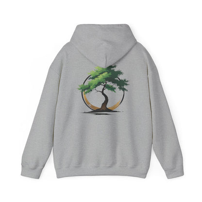 Sport Grey | The Zen Tree Hoodie, back design view