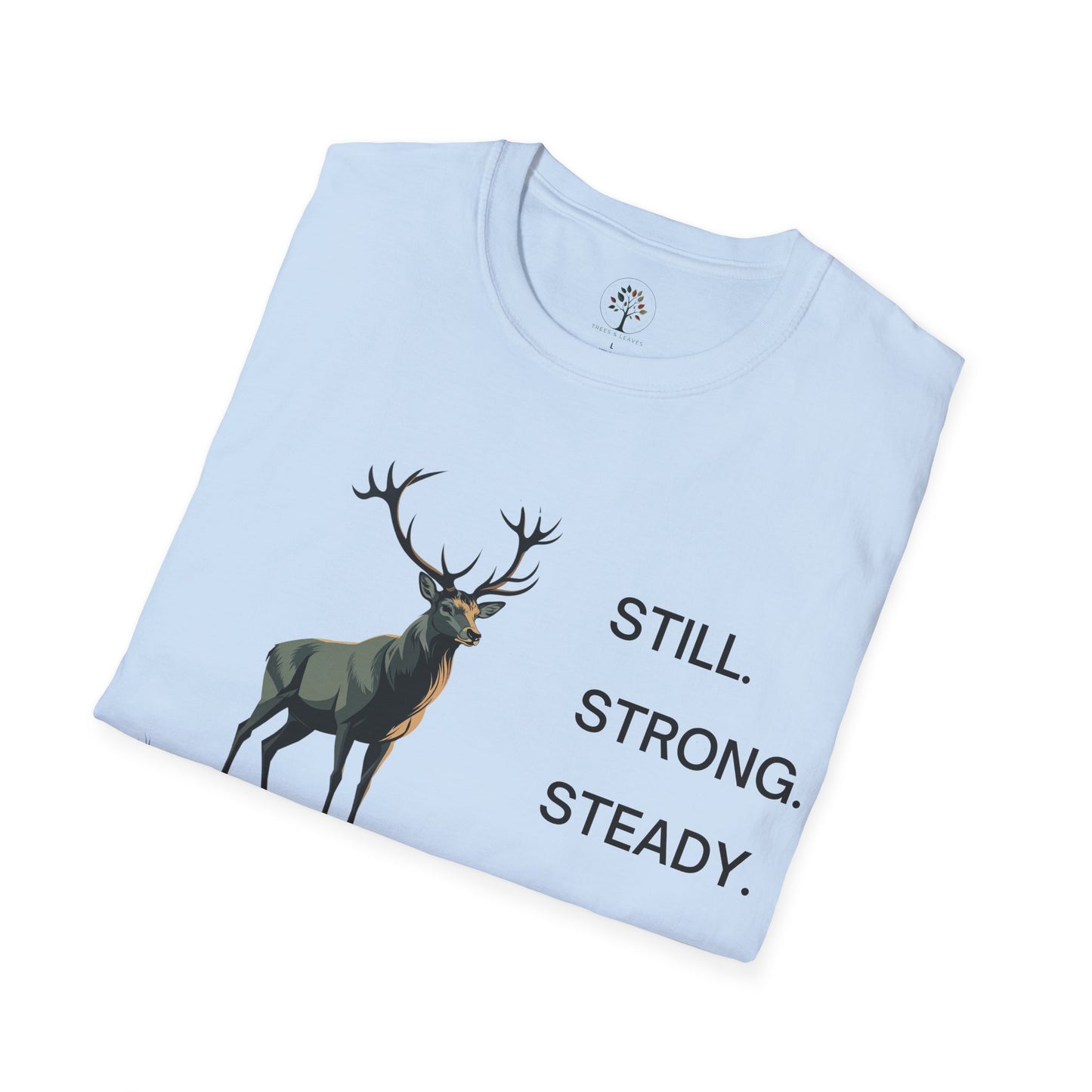 Light Blue | Still, Strong, Steady, folded view
