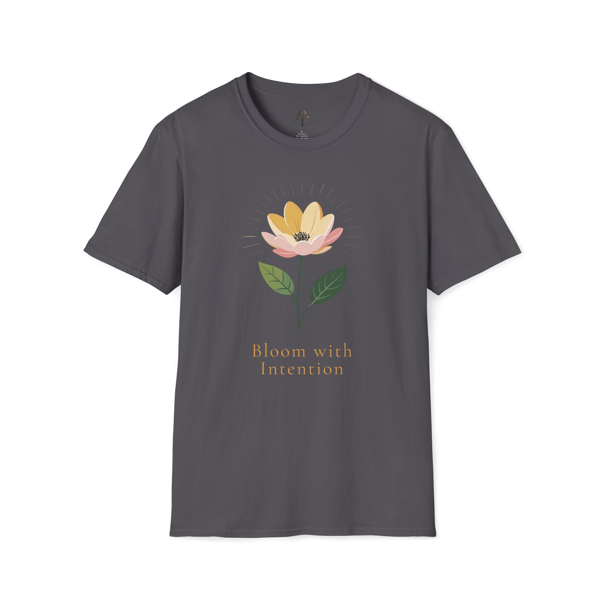 Charcoal | Bloom with Intention, front view
