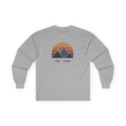 Sport Grey | Rise + Roam Long Sleeve Tee, front view