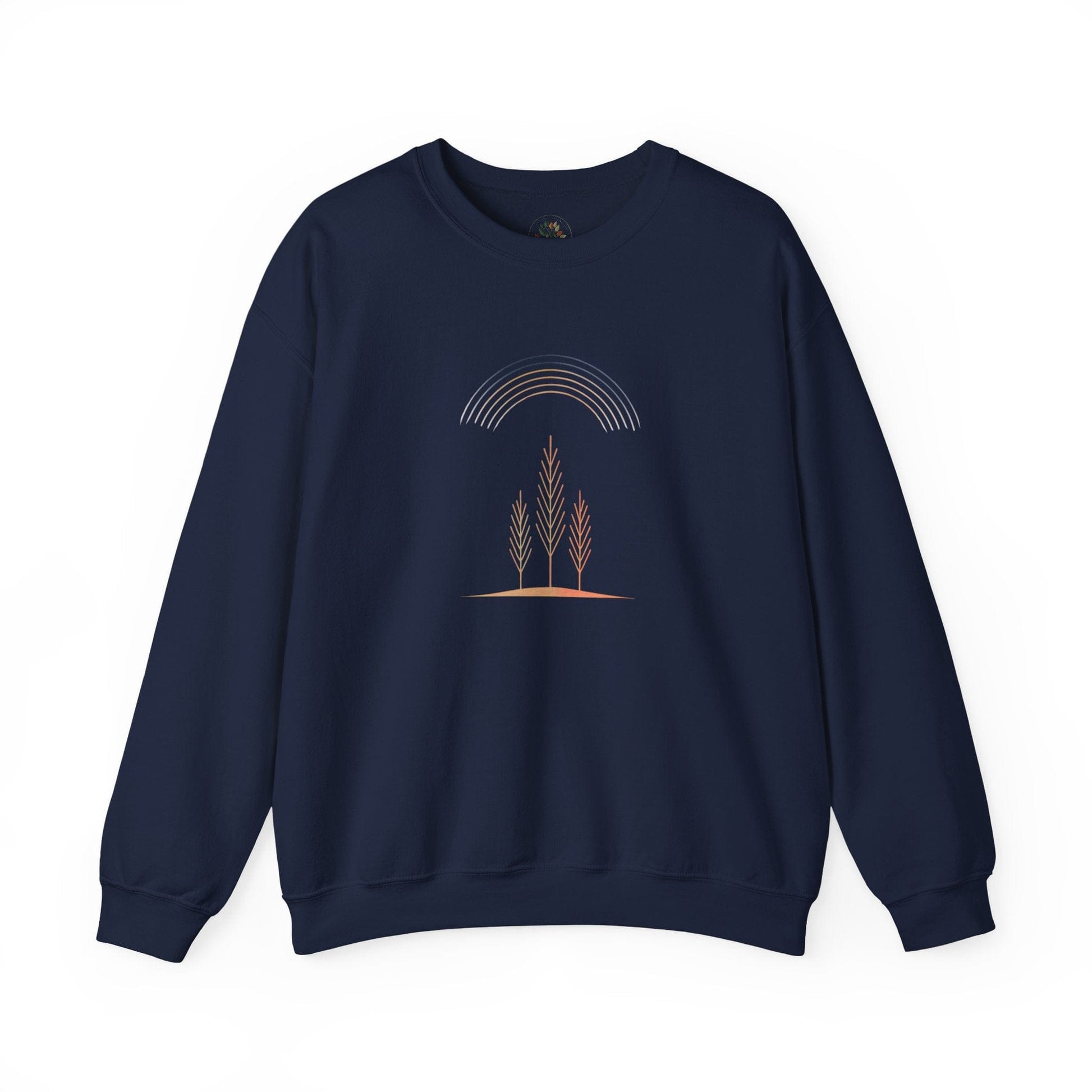 Navy | Quiet Arc Sweatshirt, front view