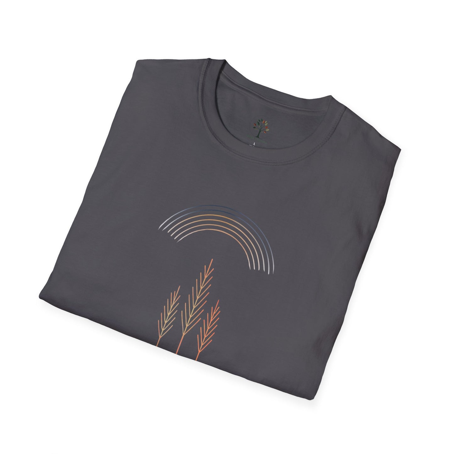 Charcoal | Quiet Arc, folded view