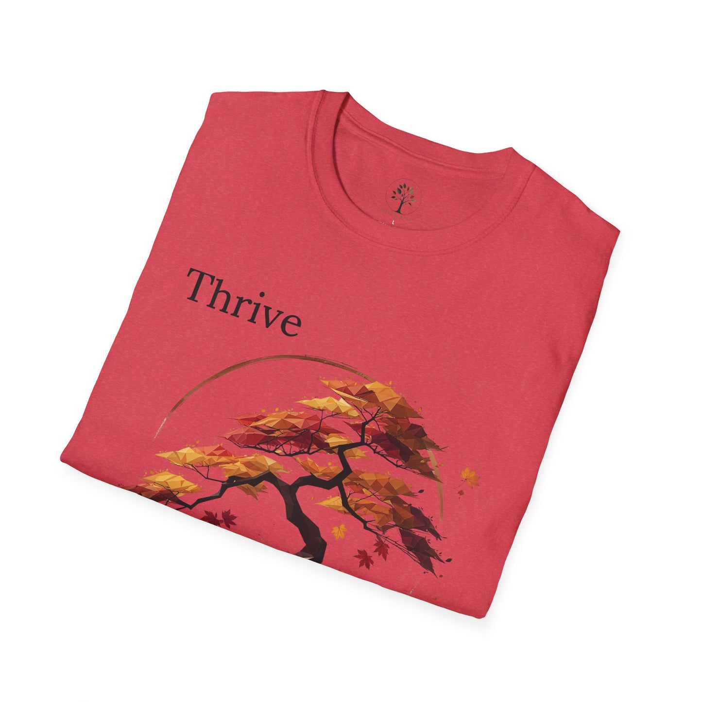 Heather Red | Thrive, folded view