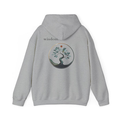 Sport Grey | Wisdom Hoodie, back design view