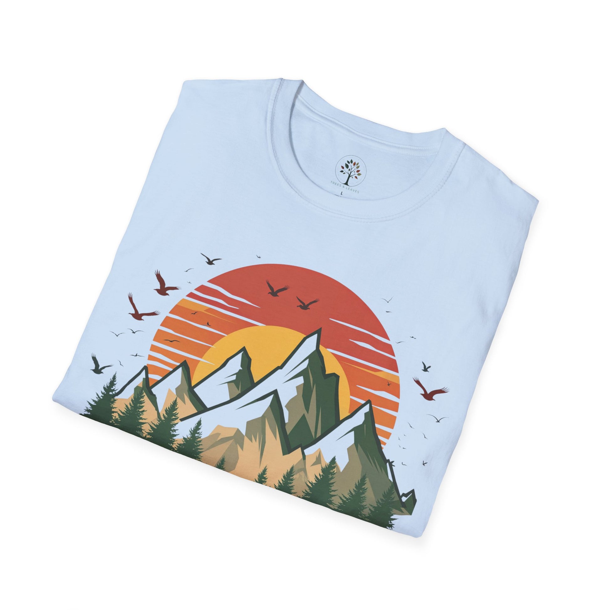 Light Blue | Mountains Make Me, folded view