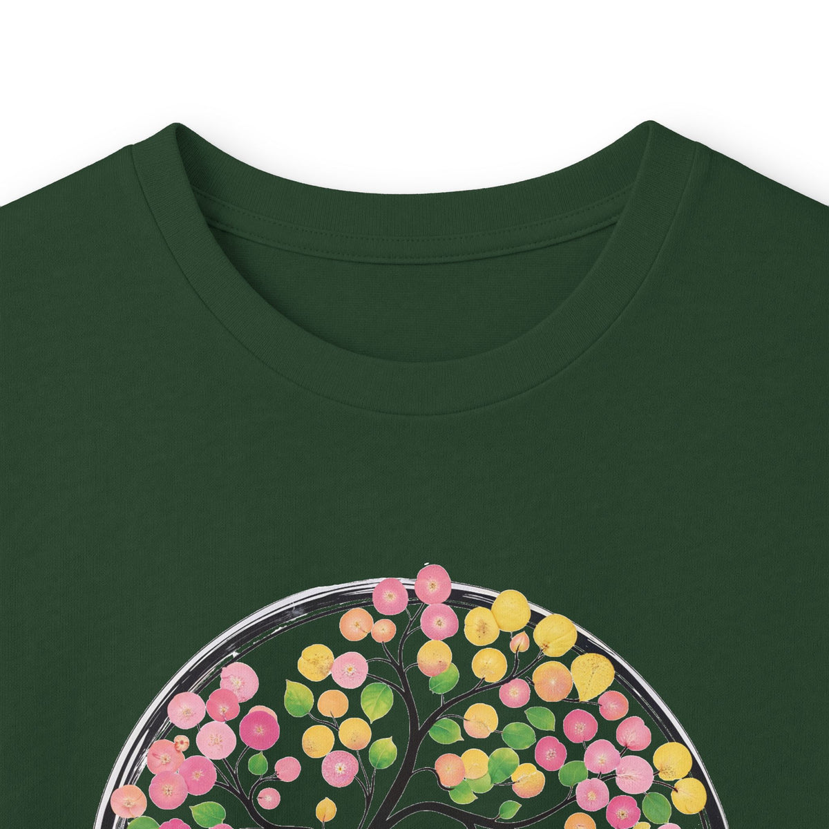 Forest Green | Joy in Bloom Long Sleeve Tee, folded view