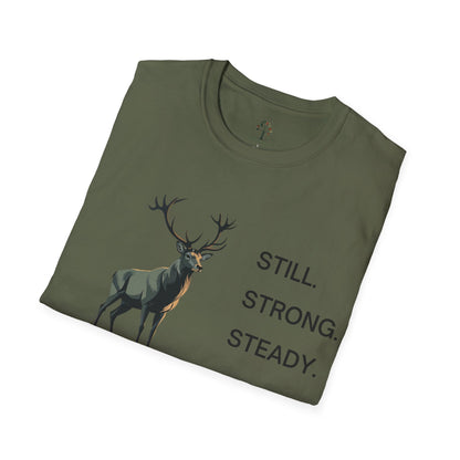 Military Green | Still, Strong, Steady, folded view