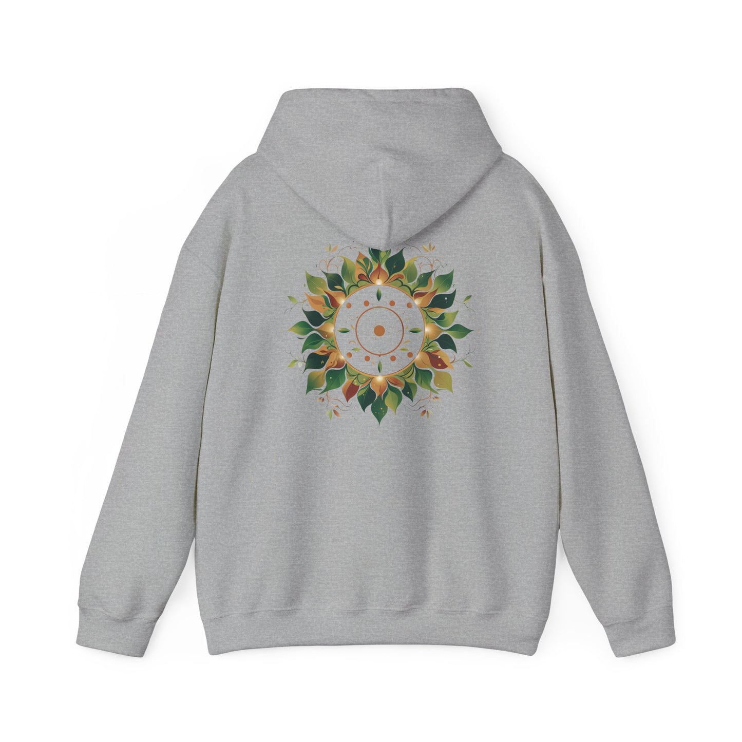 Sport Grey | Solar Bloom Hoodie, back design view