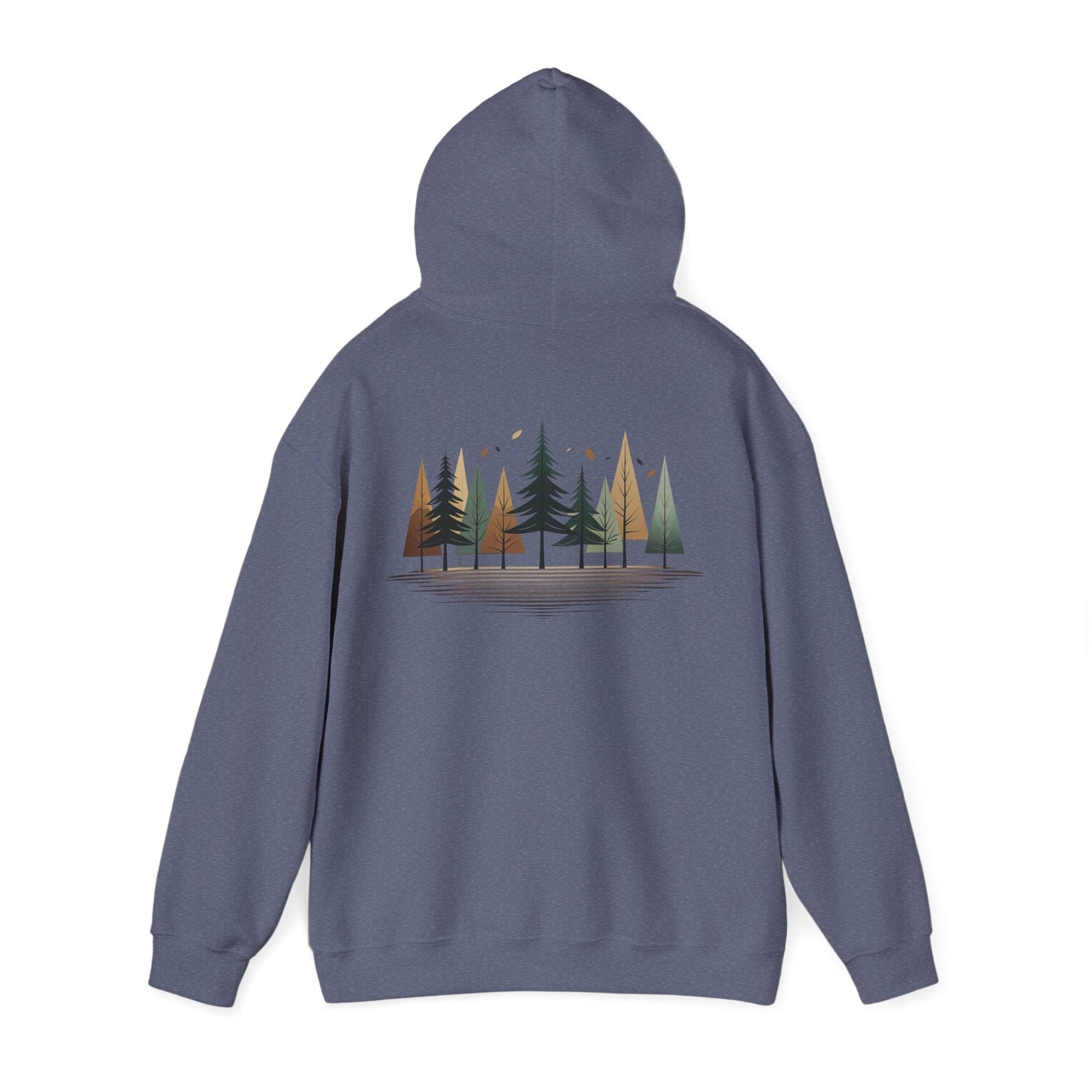 Heather Navy | Forest Rhythm Hoodie, back view 2