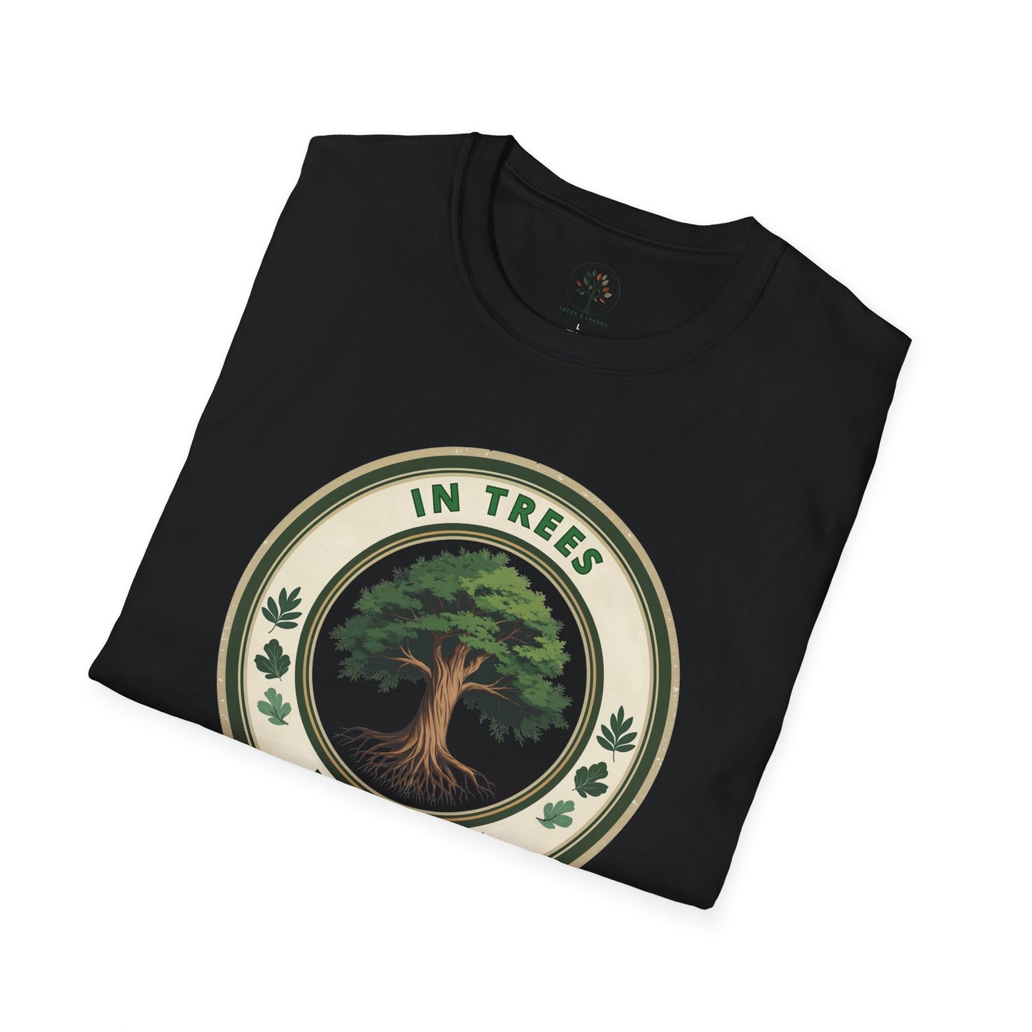 Black | In Trees We Trust, folded view